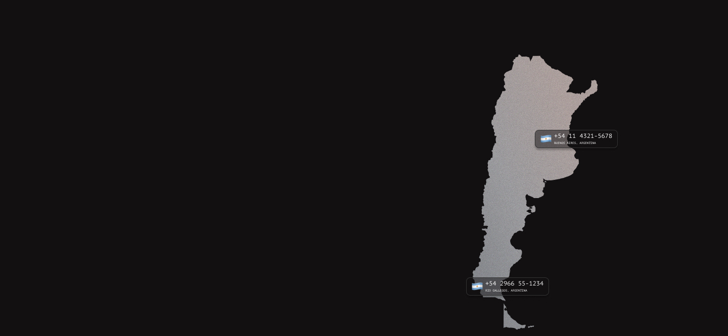 Argentina virtual phone numbers