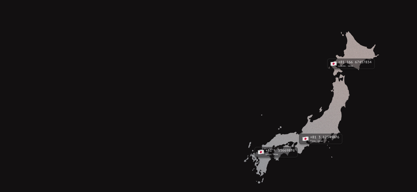 Japan virtual phone numbers