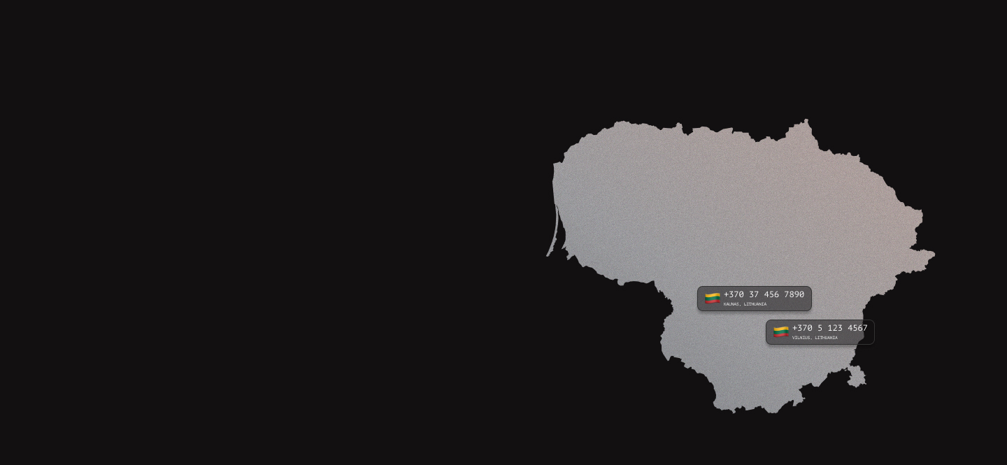 Lithuania virtual phone numbers