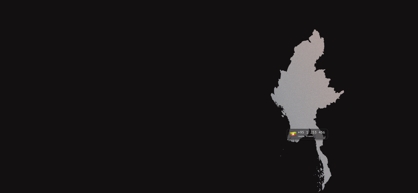 Myanmar virtual phone numbers