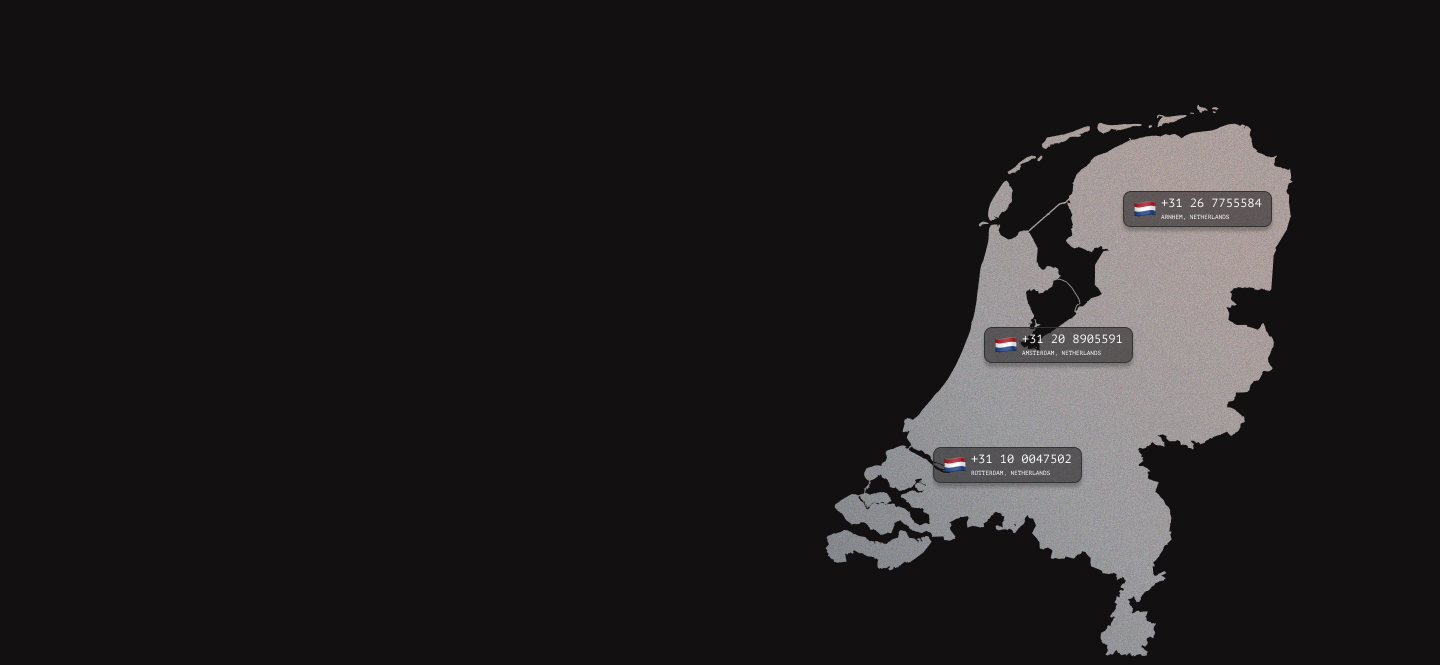 Netherlands virtual phone numbers