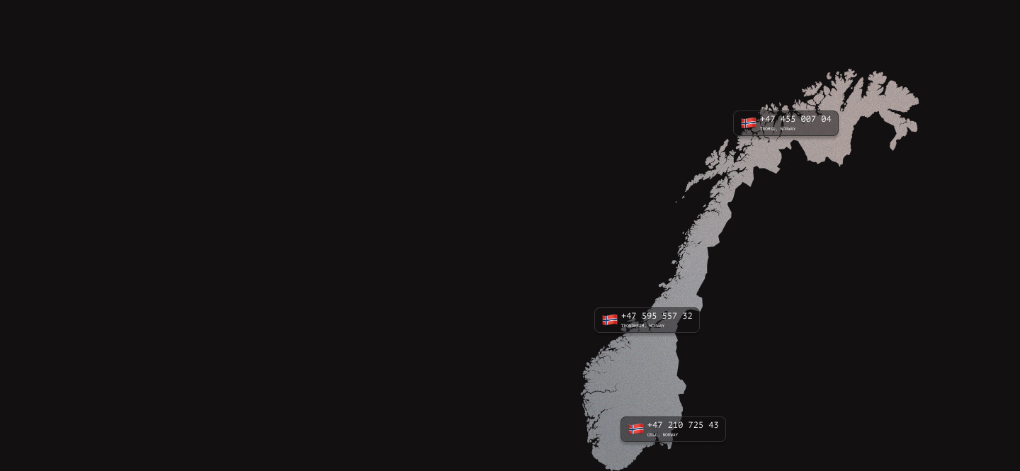Norway virtual phone numbers